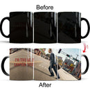Axyaa Heat-sensitive Color Changing Ceramic Coffee Mug 11oz - Friends Gift - TV Show Theme