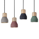 Axyaa Minimalist Concrete Pendant Light - LED E27 Nordic Hanging Fixture