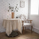 Axya™ Handmade Crochet Cotton Tablecloth for Coffee Tables & Background Decoration