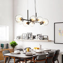 Axyaa Gold Black LED Glass Pendant Lamp for Modern Dining Room Lighting
