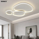 Axya White LED Modern Chandelier for Living Dining Bedroom Kitchen Indoor Lighting