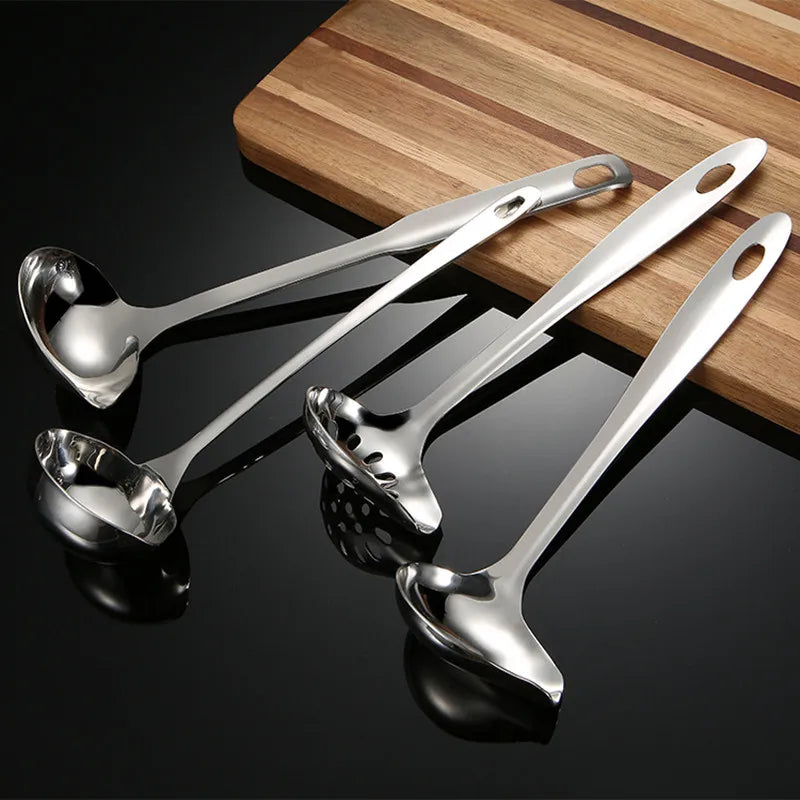 Axyaa Stainless Steel Soup Spoon Strainer for Kitchen Cooking