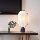 Axyaa Metal LED Bedside Table Lamp for Modern Home Decor Lighting