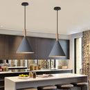Axyaa Modern LED Wood Pendant Lights for Home Decor and Kitchen Fixtures