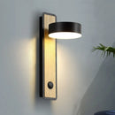 Axyaa Rotatable LED Wall Lamp with Switch for Study Reading Bedroom Living Room