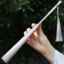 Axya Handmade Yuzhu Folding Fan, Large Lacquer Decorative Fan, Ancient Tai Chi Kung Fu Fan