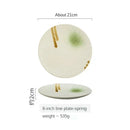 Axyaa Ceramic Dinner Plate Set - Home Tableware Breakfast Sushi Western Dinner Steak