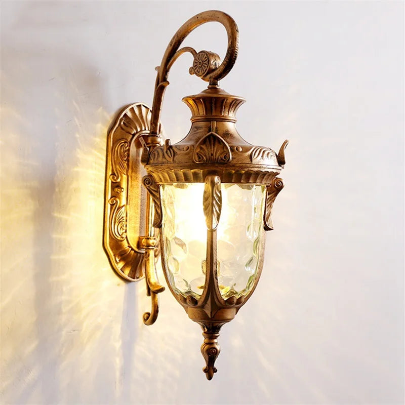Axyaa Retro Black Outdoor Wall Lamp LED Sconces - Waterproof & Decorative