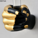 Axyaa Clenched Fist Wall Vase - Stylish Living Room Display Ornaments