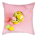 Axyaa Biscuits Cake Print Decor Pillow Cover for Home Sofa Decoration