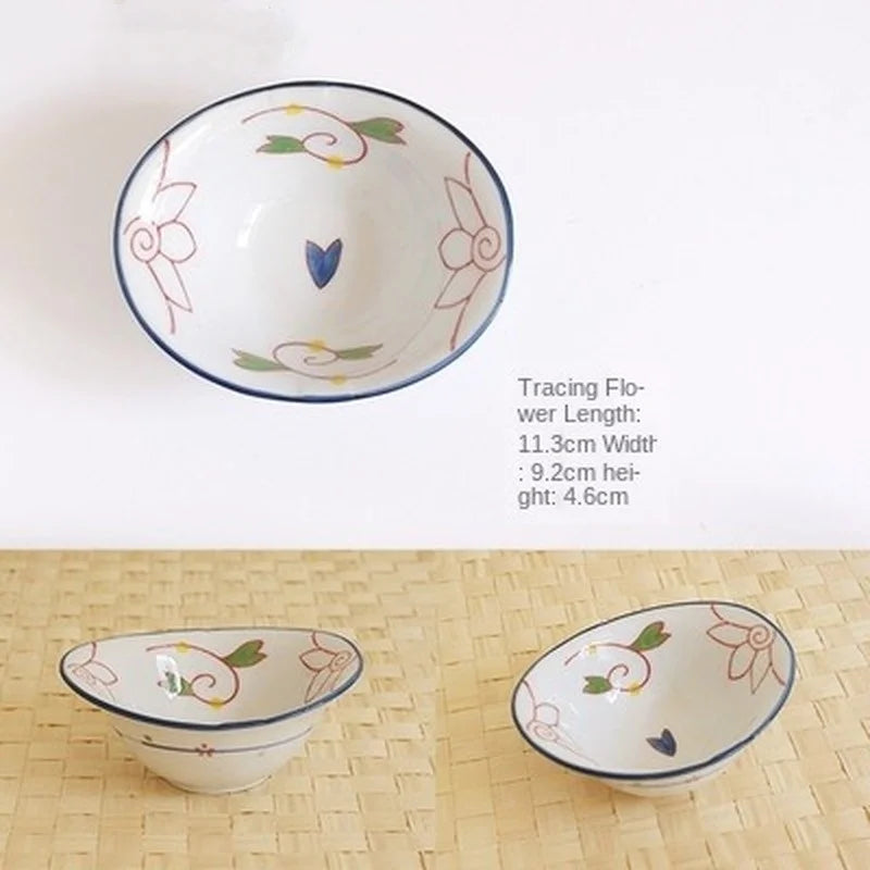 Axya Ceramic Bowl Set for Restaurant and Home - Multi-model, Multi-pattern Bone Bowls.