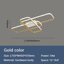 Axyaa Modern LED Ceiling Light for Living Room, Bedroom & Study, Black/Gold Color, AC85-265V