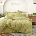 Axyaa Long Hair Velvet Duvet Cover Set - Queen Size