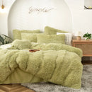 Axyaa Long Hair Velvet Duvet Cover Set - Queen Size