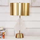 Axyaa Modern Metal Glass Table Lamp E27 Desk LED Night Lights