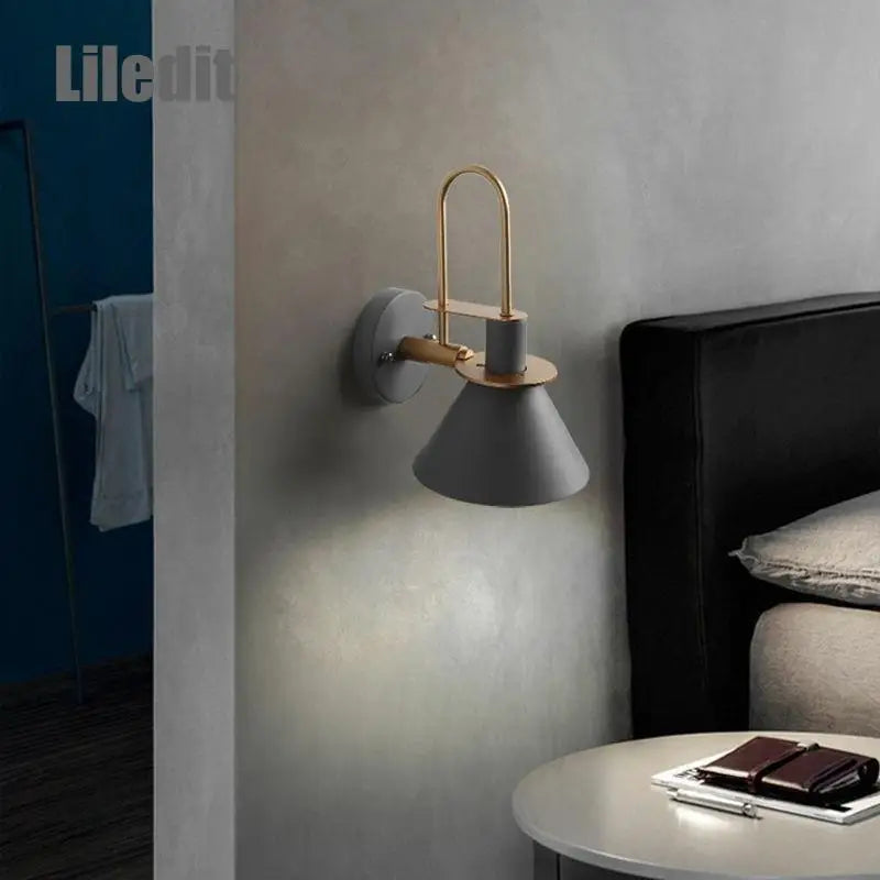 Axyaa Modern Metal LED Wall Lamp, Nordic Style Home Light Fixture