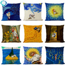 Van Gogh Self Portrait Cushion Cover by Axyaa - Home Decor