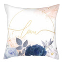 Axyaa Spring Flower Plant Decor Cushion Cover for Home Sofa