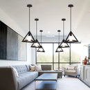 Axyaa Triangle Pendant Light Art Iron Hanging Lamp LED E27 Modern Fixture