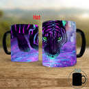 Axyaa Magic King Tiger Color Changing Mug 11oz - Creative Ceramic Coffee Cup