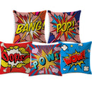 Axyaa POP Art Pineapple Throw Pillow Cover - Modern Decorative Cushion