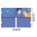 Axyaa Cartoon Mask Storage Organizer Case for Students and Adults