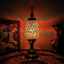 Axyaa Mosaic Glass Table Lamp: Vintage Art Deco Handcrafted Romantic Bed Light