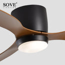Axya White LED Ceiling Fan Light Remote Control - Modern Design