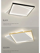 Axyaa Square Minimalist Ceiling Lamp for Bedroom Living Room Modern Nordic Design