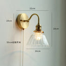 Nordic Copper Modern Wall Sconce Pull Chain Switch Axyaa LED Light