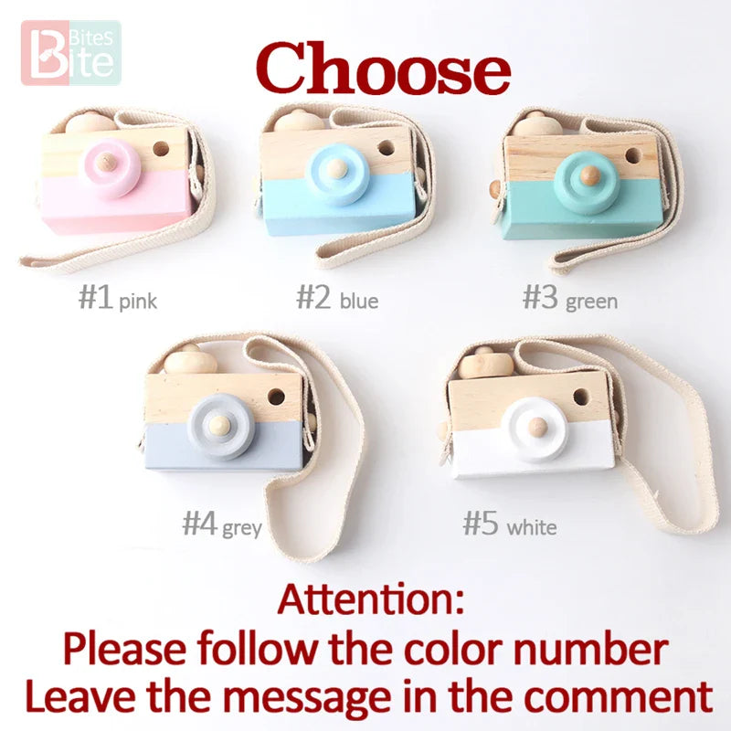 Axya Wooden Camera Pendant Montessori Baby Toy Block