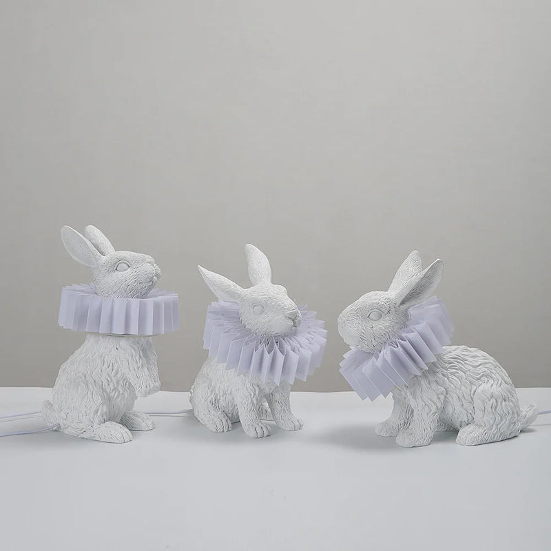 Axyaa Nordic Rabbit Scarf Table Lamp for Modern Living Room Decor
