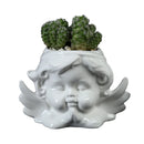 Axya Little Angel Ceramic Flower Pot for Desktop Decoration