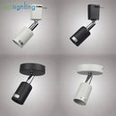 Axyaa Minimalist E27 Track Light with Adjustable Direction in Ceiling Mounted Fixture