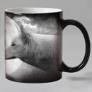 Axyaa Wolf Color Changing Ceramic Coffee Mug, 11oz