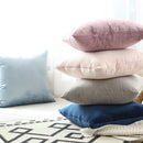 Axyaa Velvet Cushion Cover 45x45cm White Soft Pillow for Living Room Sofa