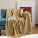 Axyaa Nordic Knitted Acrylic Throw Blanket for Cozy Home Decor & Warmth