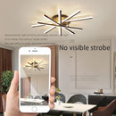 Axyaa LED Chandelier Ceiling Light: Modern, Minimalist, Dimmable for Living Room, Bedroom, Dining