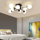 Axyaa Modern Milk Glass Ceiling Light Fixture with E27 Bulb Socket