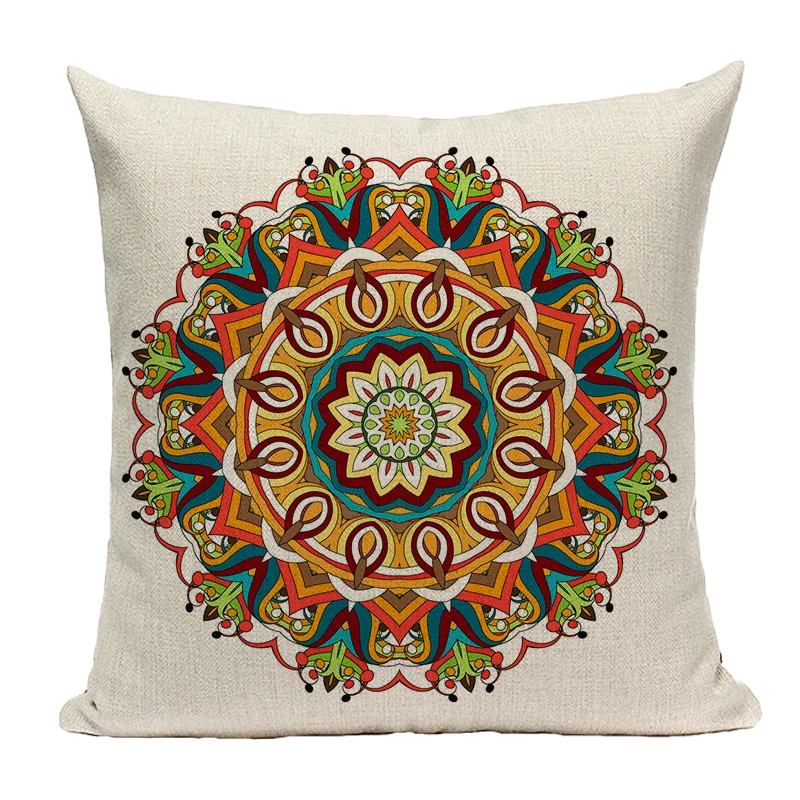 Bohemian Linen Cushion Cover 45x45 for Sofa - Axyaa Brand Home Decor