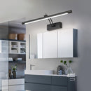 Axyaa LED Vanity Wall Lamp 40/55cm Black Sconce for Bathroom Mirror, Bedroom Waterproof