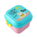 Axyaa Cartoon Lunch Box: Portable 2 Layer Bento, Microwaveable, Colorful Kids Container