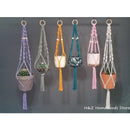 Boho Macrame Plant Hanger Tapestry | Extra Long Net Pocket for Indoor Plants by Axyaa