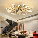 Axyaa Flower Chandelier LED with Remote Control for Living Room Bedroom Dining Area