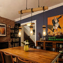 Axyaa Solid Wood Pendant Lamp Chandelier for Living Room and Dining Room