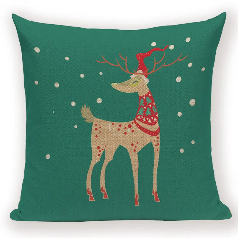 Axyaa Christmas Bed Linen Pillowcase Set for Home Decor and Gifts
