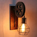 Axyaa Industrial Iron Wall Lamp Shade Fixture Sconce Lights - Retro Vintage Loft Cafe Bar Wandlamp LED