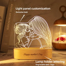 Axyaa Custom Photo Acrylic Lamp with USB Base - Personalized Night Light for Gifts