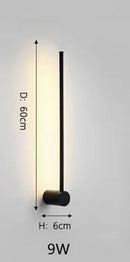 Axyaa Black LED Wall Sconce Modern Living Room Bedroom Lamparas