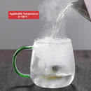 Axyaa 3D Animal Glass Mug: Fun Novelty Cup for Coffee, Tea, Milk - 400ml